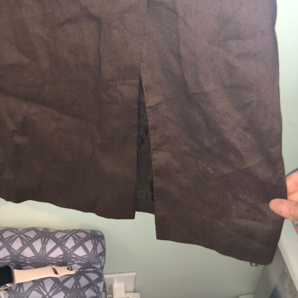 Brooks Brothers Brown Linen Dress size 6 - Picture 4 of 6